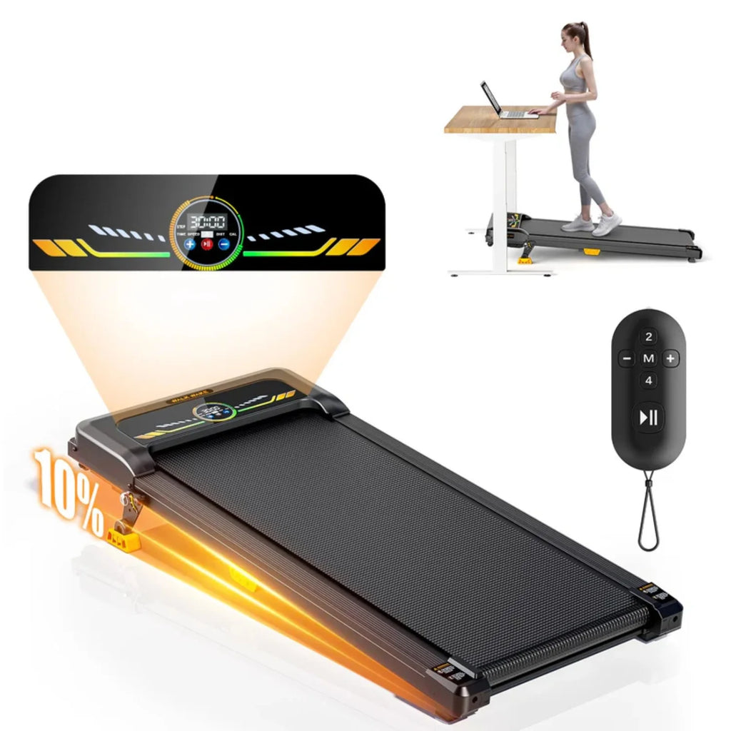 Portable Incline Walking Pad - 330lb Capacity, 2.5HP