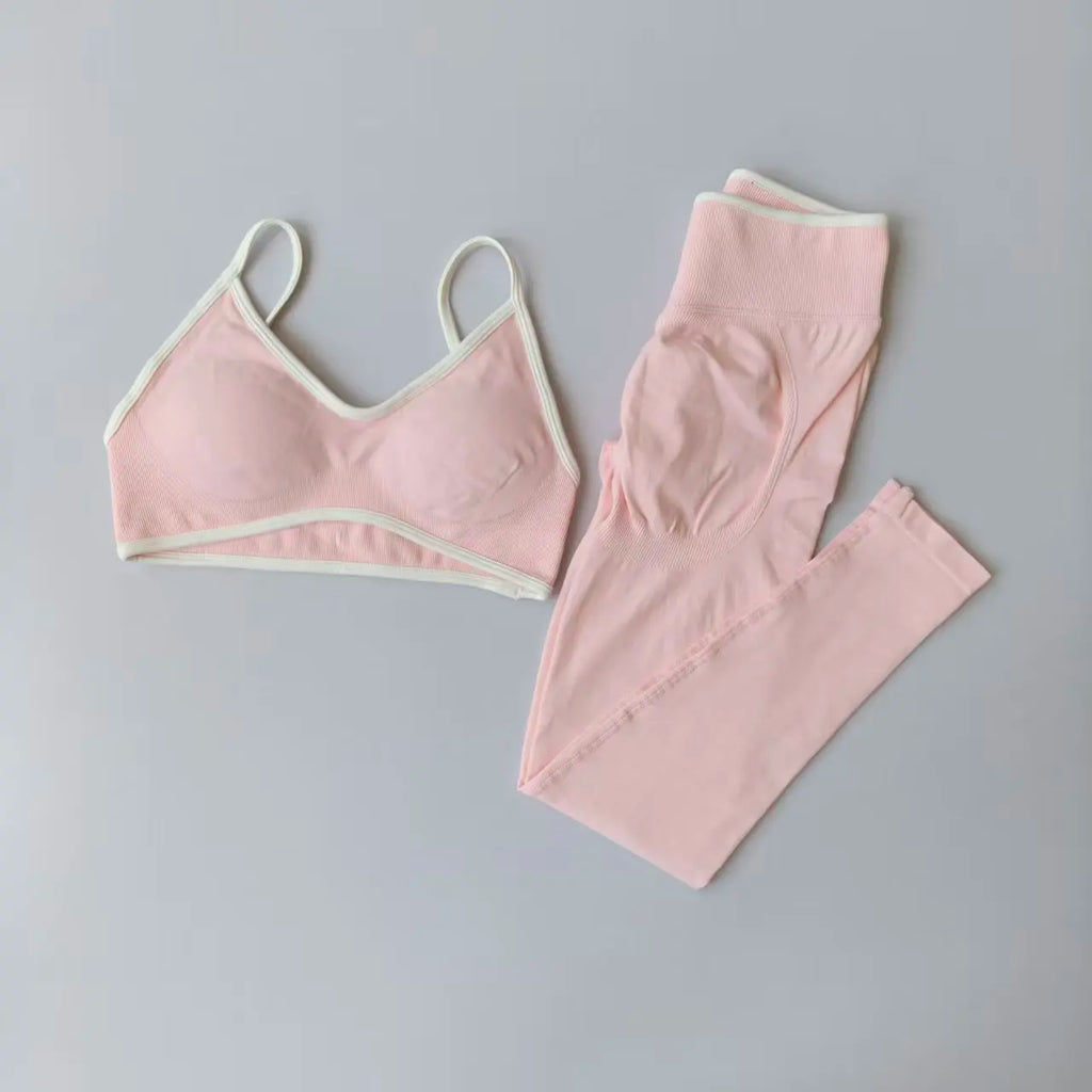 Sports Bras and Leggings High Waist Fitness Gym Suits