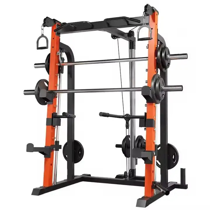 YTYIN Indoor Gym Equipment Multi-Functional Trainer Smith Machine Barbell Weight Lifting Power Rack