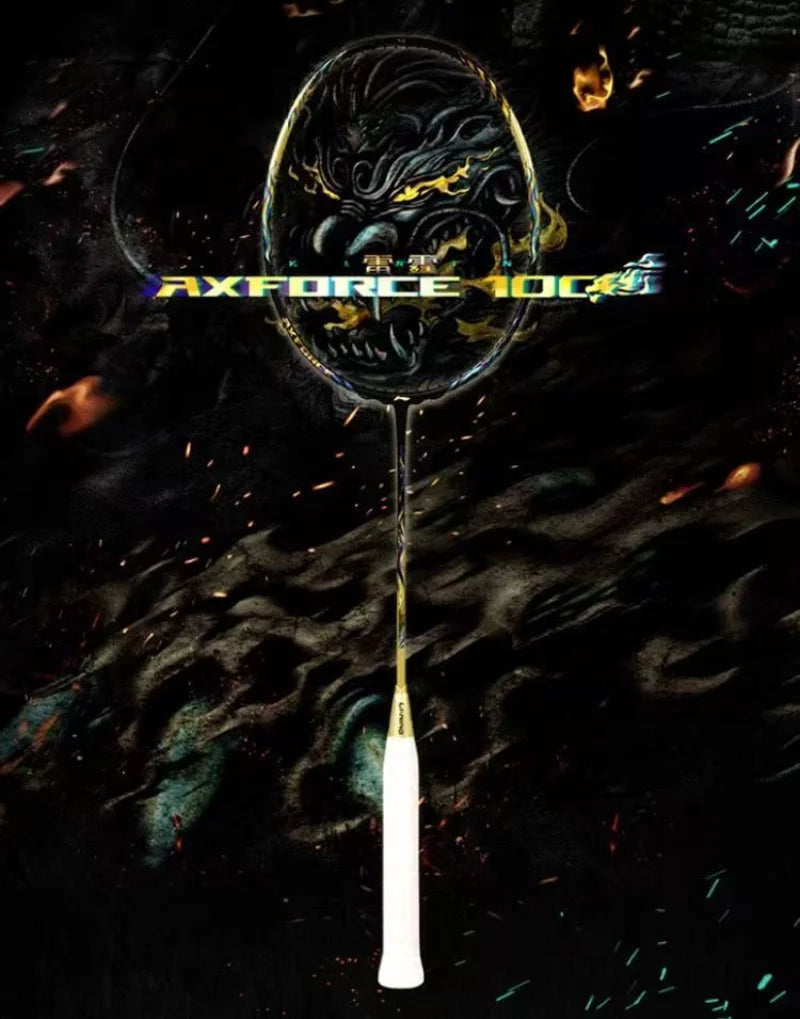 LiNing-AXFORCE 100 Thunder Series Professional Kirin Badminton Racket Full Carbon Fiber