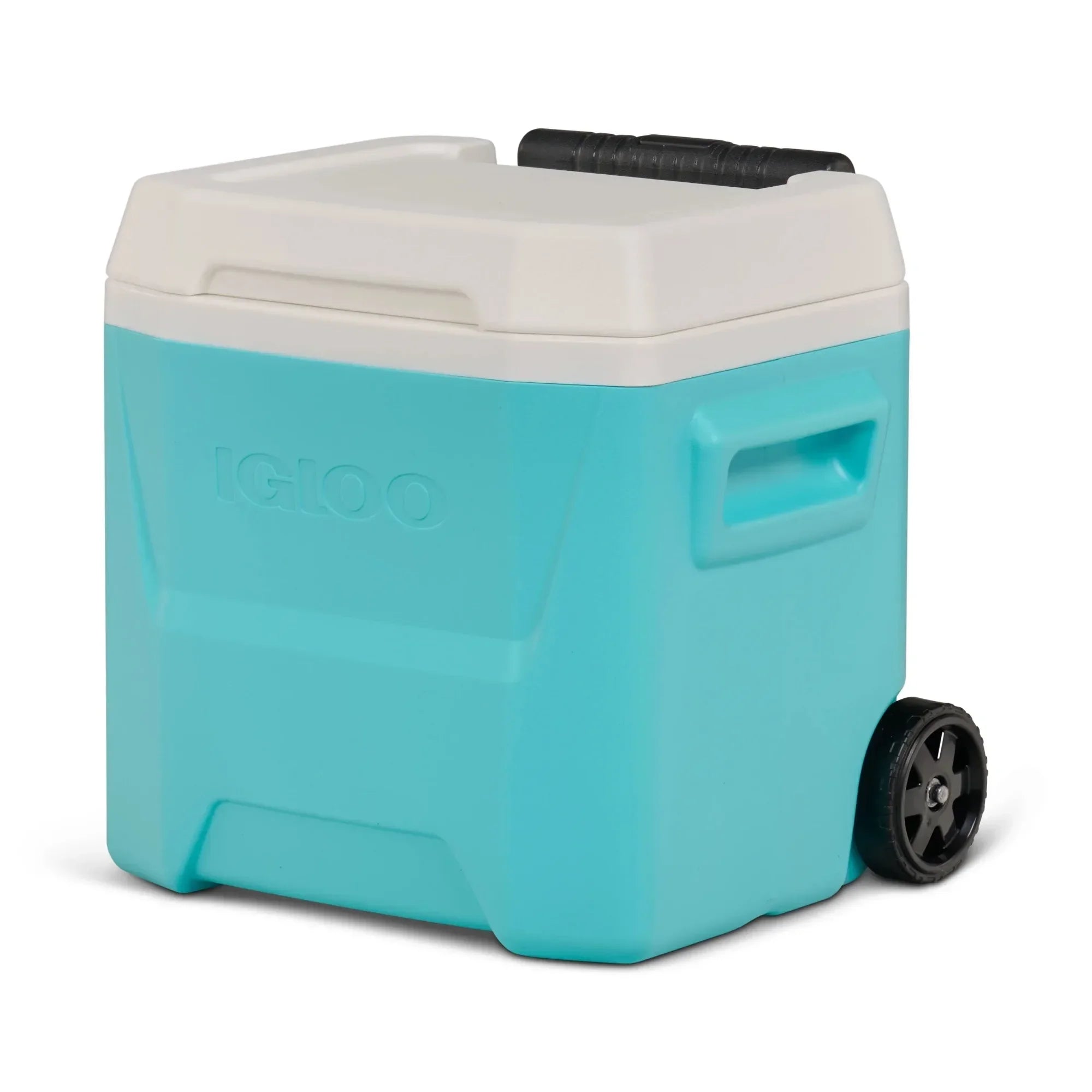 16 QT Aqua Blue Hard Cooler with Wheels