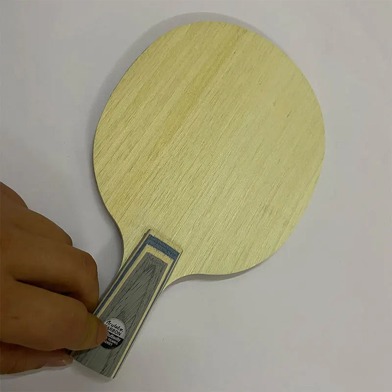 Professional Carbon Fiber Table Tennis Blade Flared Handle Ping Pong Paddle