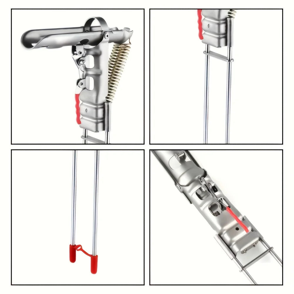 Automatic Spring Fishing Rod Holder, Adjustable Folding Stainless Steel