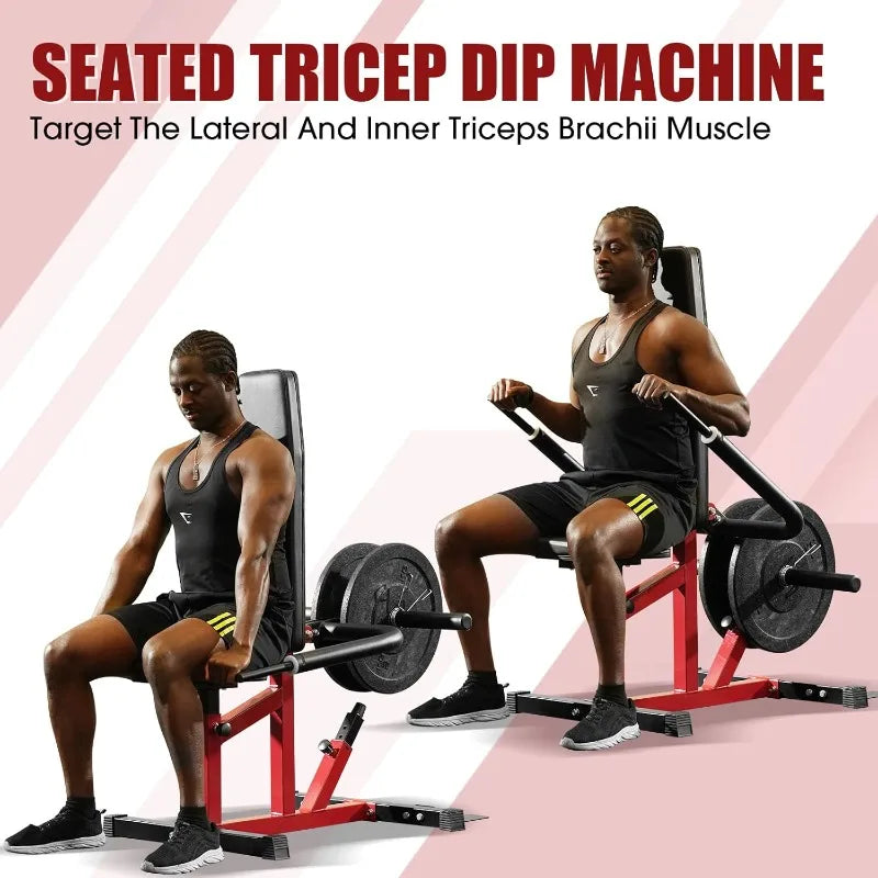 Seated Dip Machine Plate Loaded- Triceps Dip Press Machine