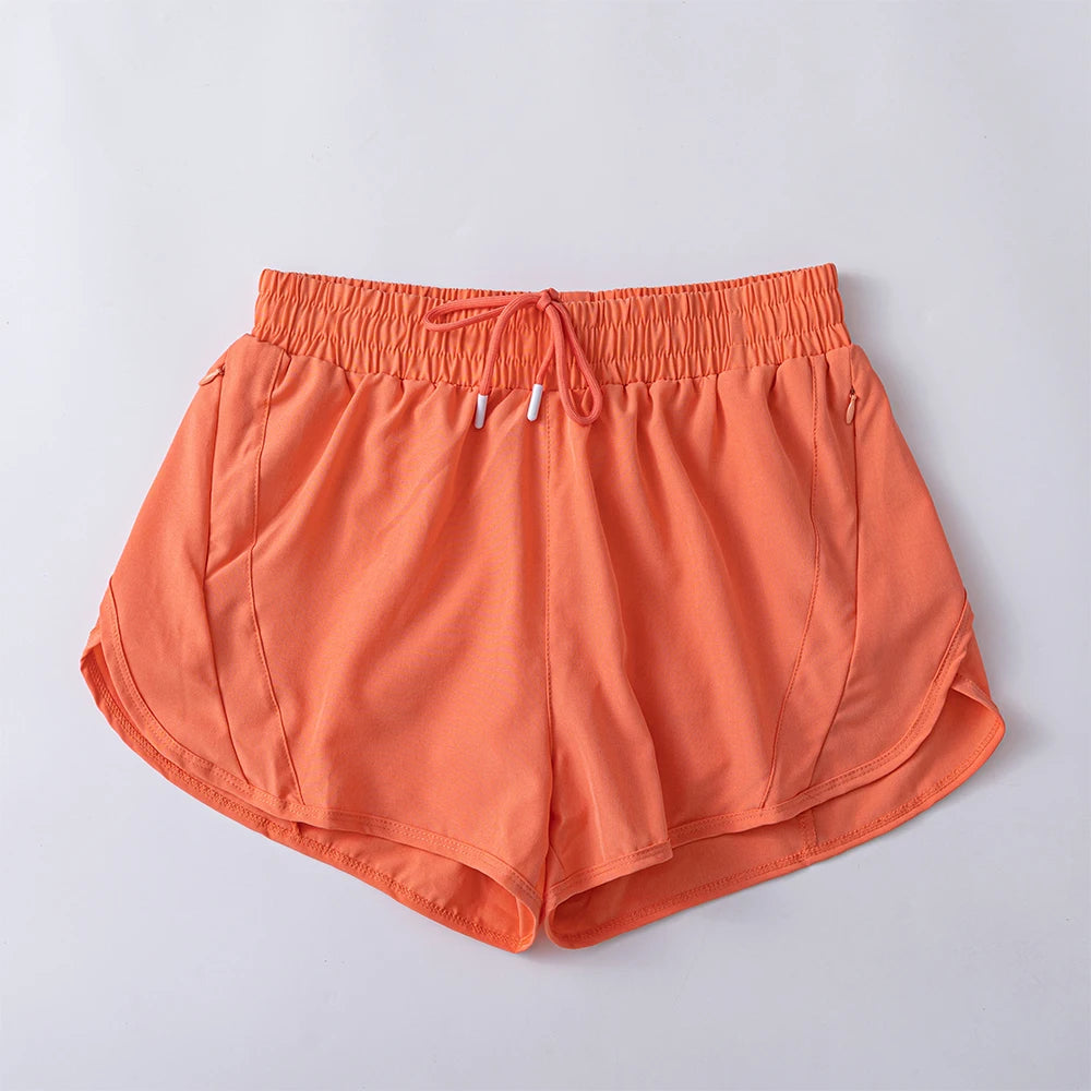 Women Running  Lightweight Athletic Shorts With Mesh Liner