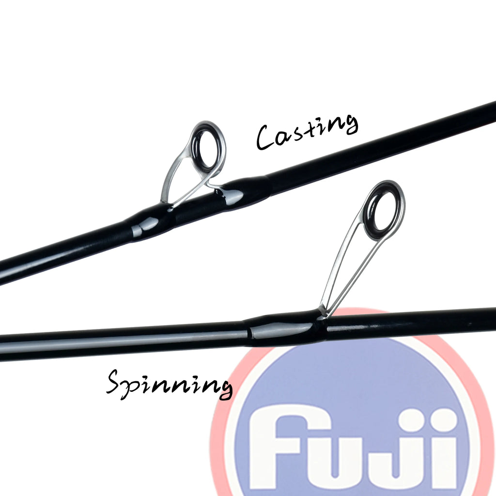 BIUTIFU Spinning Casting Ultralight Rod 1.8/1.92m T800 Carbon Fiber Fuji Ring 0.2-8g Solid Tip