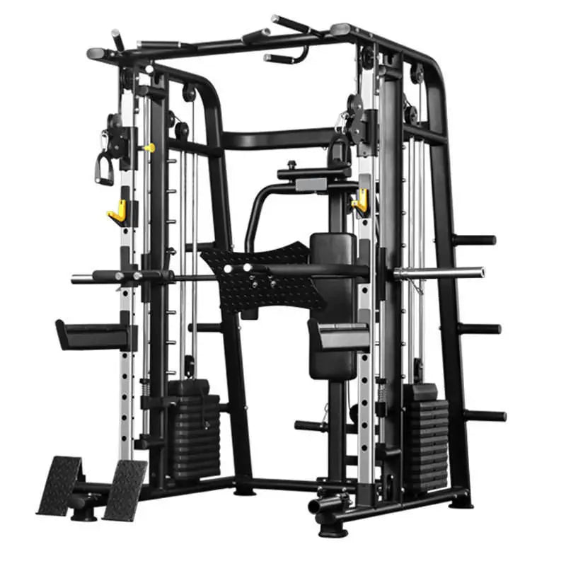YTYIN Indoor Gym Equipment Multi-Functional Trainer Smith Machine Barbell Weight Lifting Power Rack