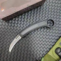 Pocket Knife 440C Steel Blade Aluminum Handle Outdoor Tactical Camping