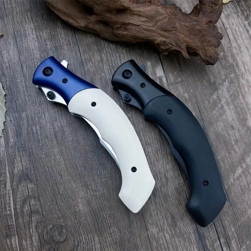 CR 7471 Folding Pocket Knife 8Cr13Mov Blade Resin/Wooden Handle