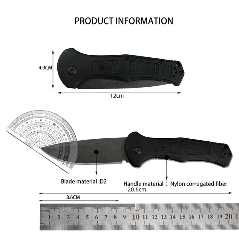BM 9070 Folding Pocket Knife Drop Point Plain Blade Grivory Handle