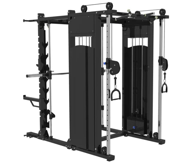 YTYIN Indoor Gym Equipment Multi-Functional Trainer Smith Machine Barbell Weight Lifting Power Rack