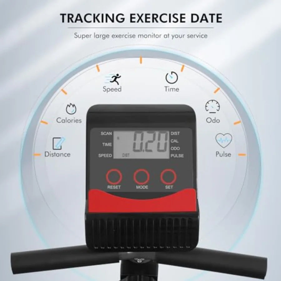 Recumbent Exercise Bike 8-Level Resistance