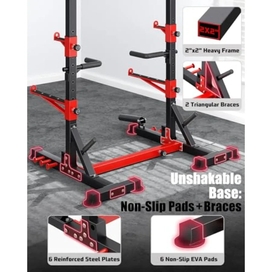 Smith Machine Squat Rack Combo Multi-Functional Power Racks