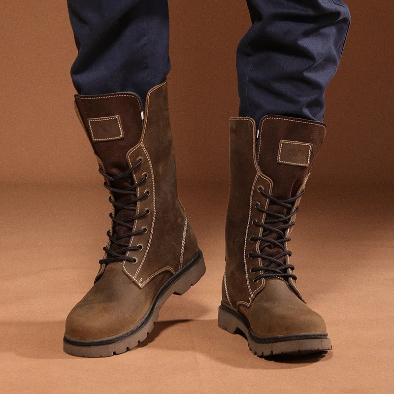 Leather Men's Hiking boots waterproof