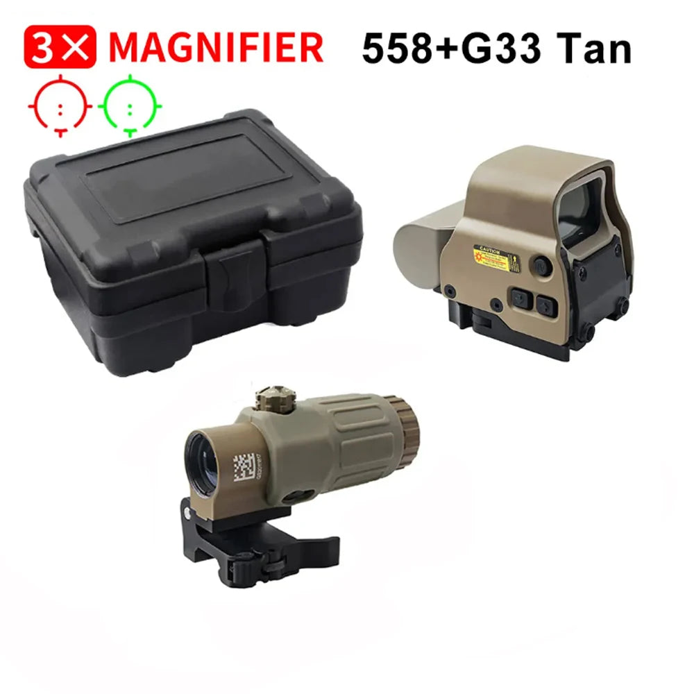 558+G43 Holographic Collimator Sight 558+G33/G45 Red Dot Optic Sight Tactical