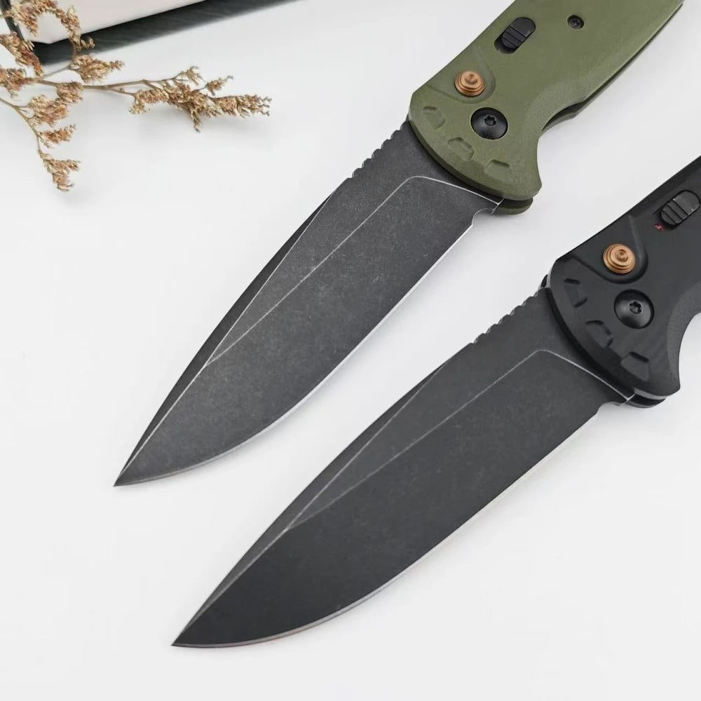 BM 4300 Folding Knife - G10 Handle, Ergonomic Design for Wilderness Exploration