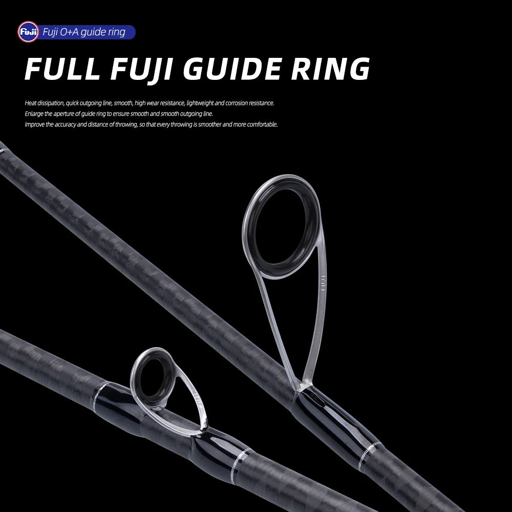 FISHINGFANS RANCY2.0 30+40T High Carbon Fiber M MH Fishing Rod
