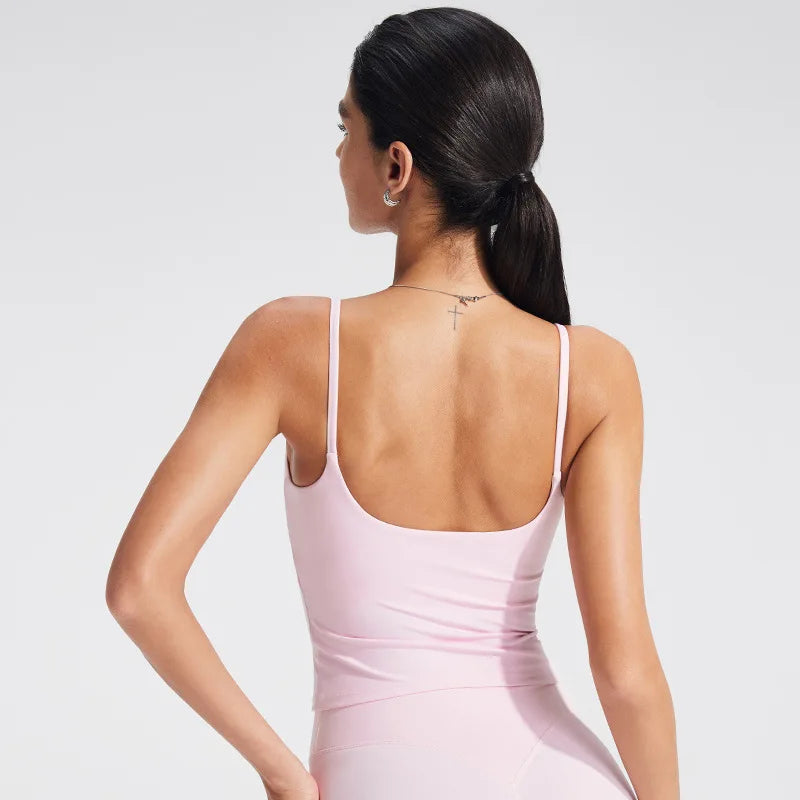 Women Gym Tank Top Naked-feel Workout Camisole