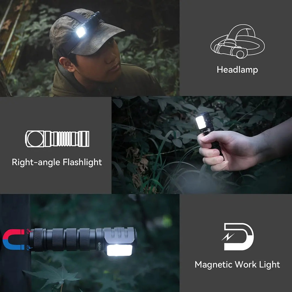 SOFIRN HS42 Headlamp 2100lm 18650 EDC USB C Rechargeable with Power Bank Flashlight