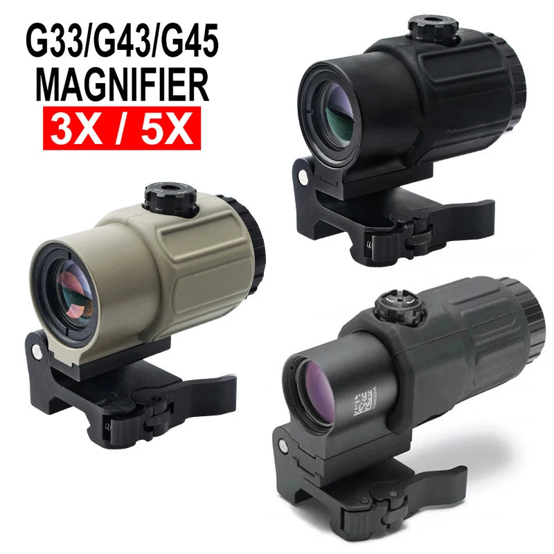 Tactical Eotech G33 G43 G45 Sight Fixed 3X 5X Magnifier Scope
