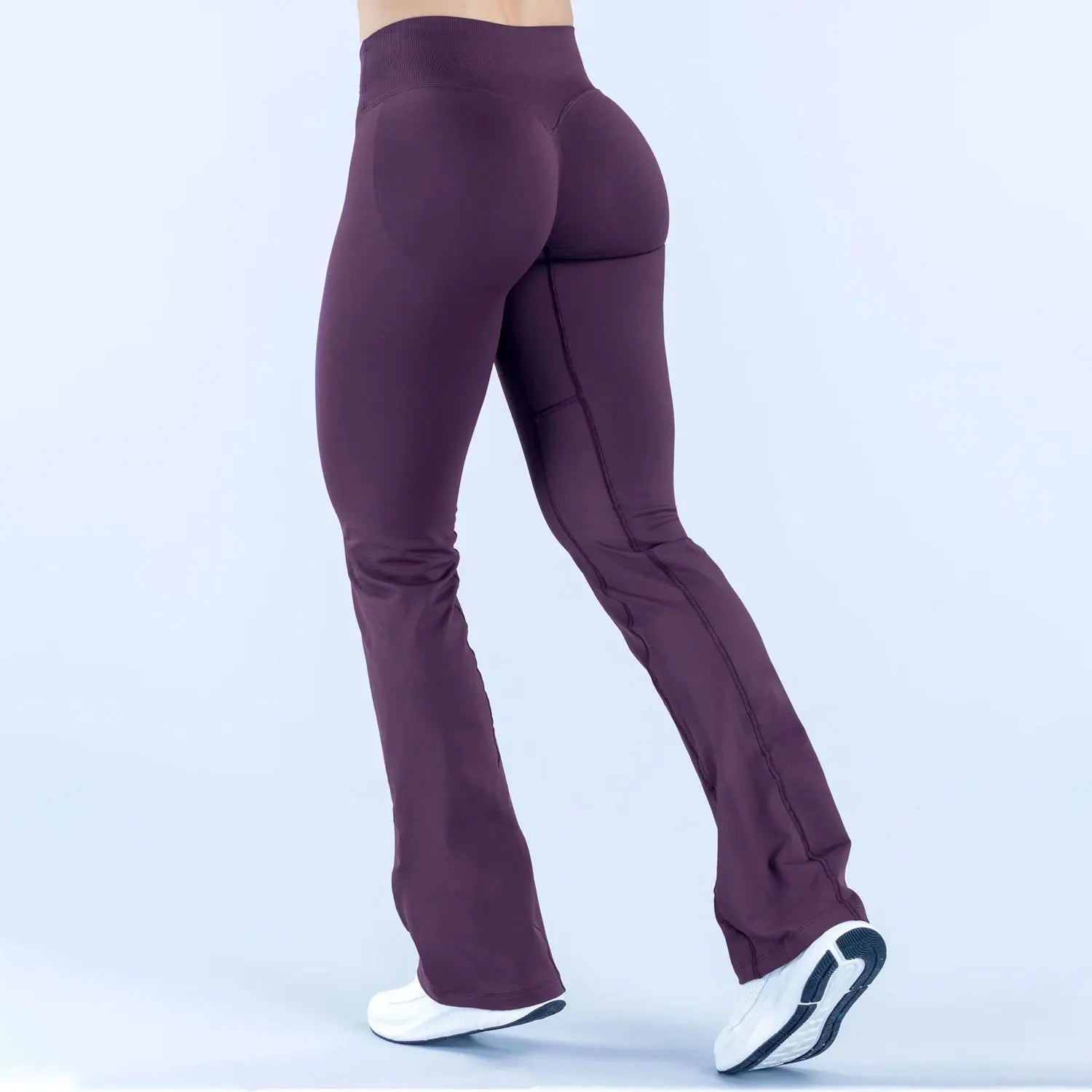 Yoga flared pants Waist cross Seamless Leggings