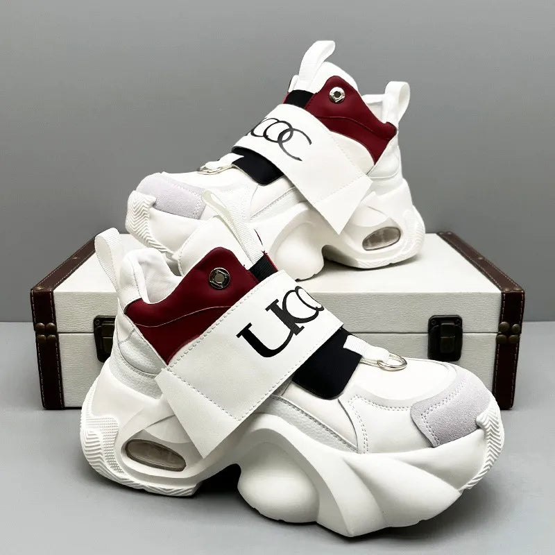 large-size thick-soled anti-slip couple sports shoes