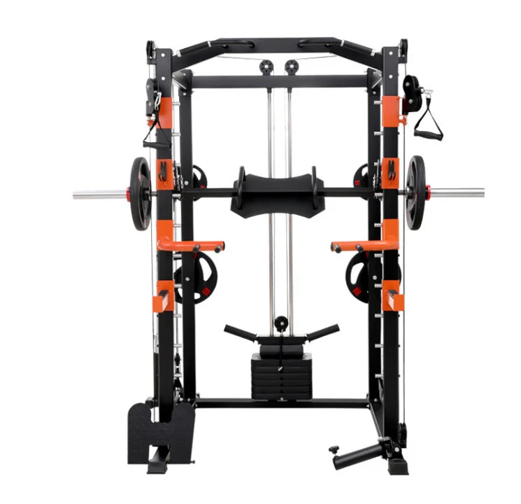 YTYIN Indoor Gym Equipment Multi-Functional Trainer Smith Machine Barbell Weight Lifting Power Rack
