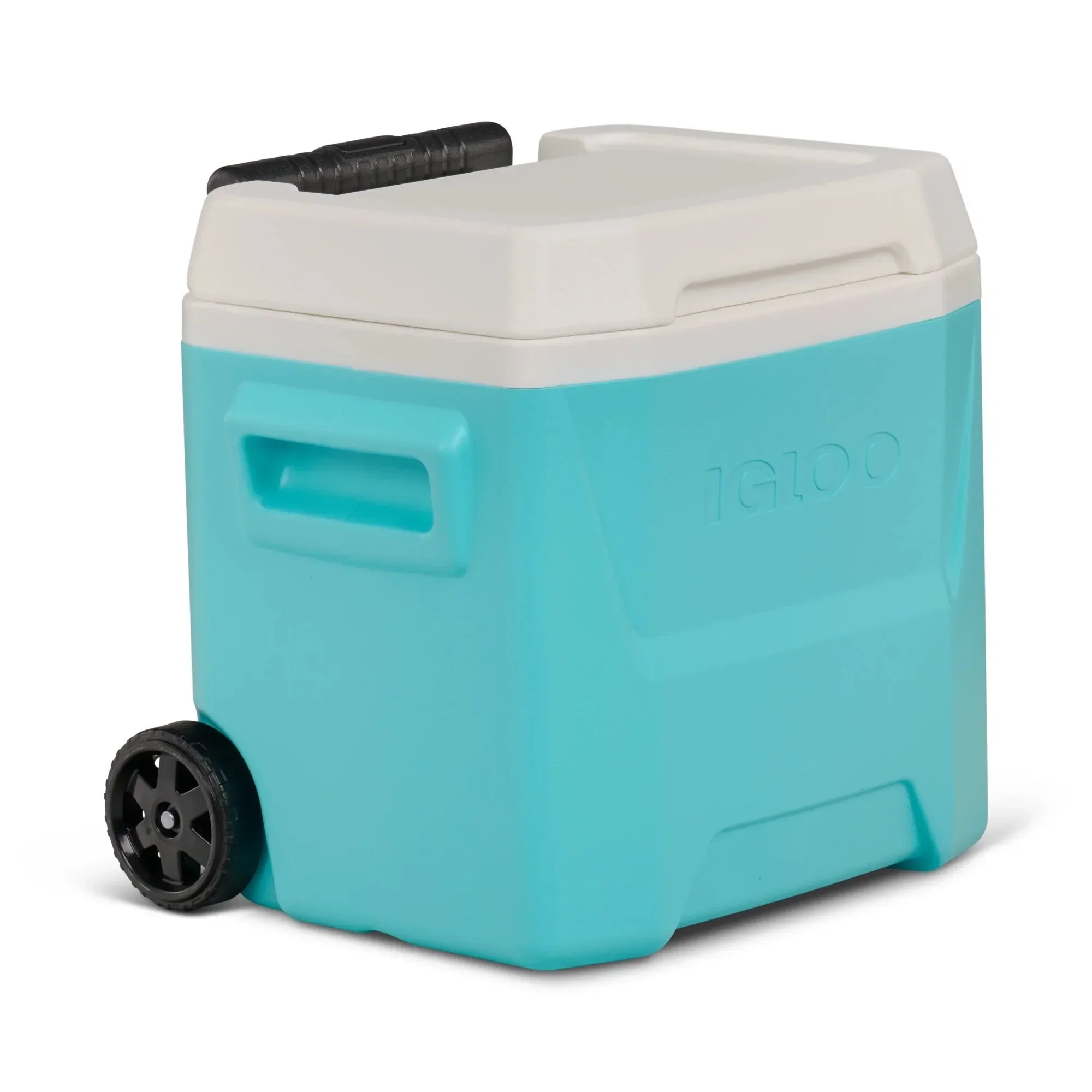 16 QT Aqua Blue Hard Cooler with Wheels