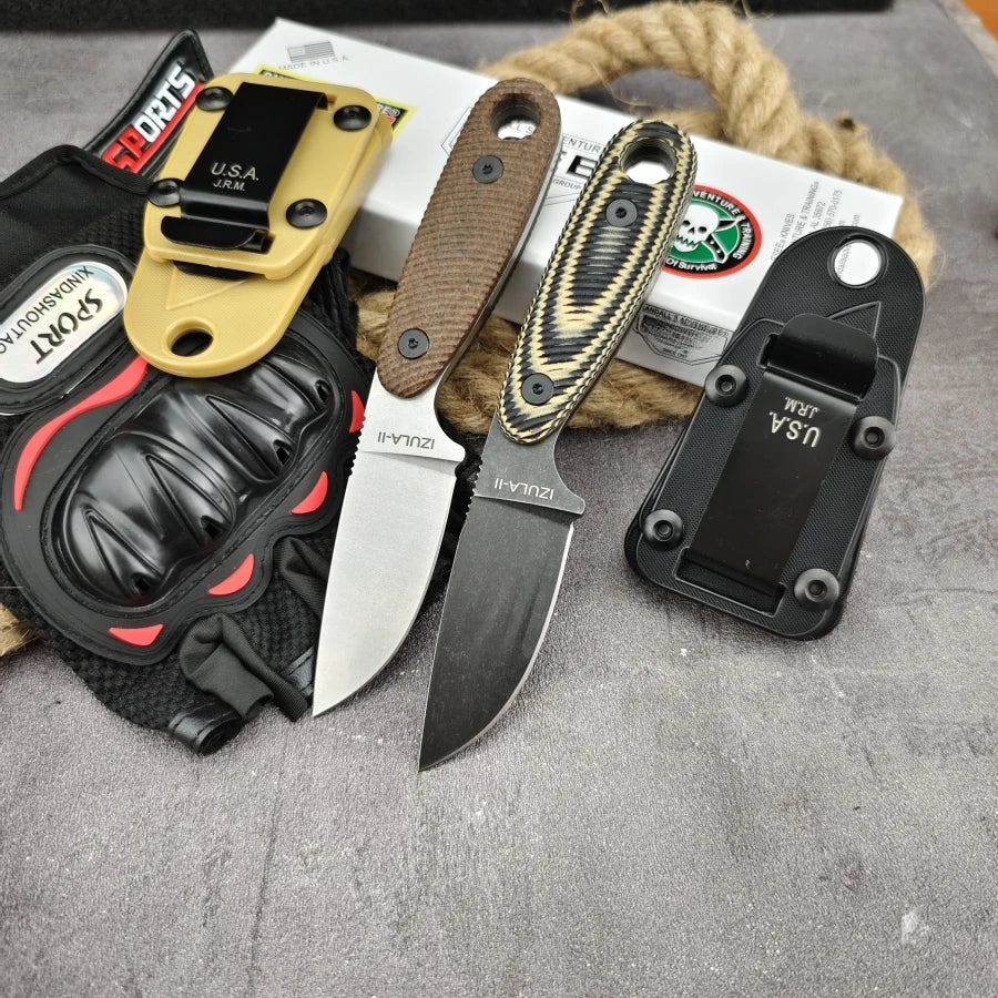 Sheathed Steel Military Tactical Fixed Blade Knife