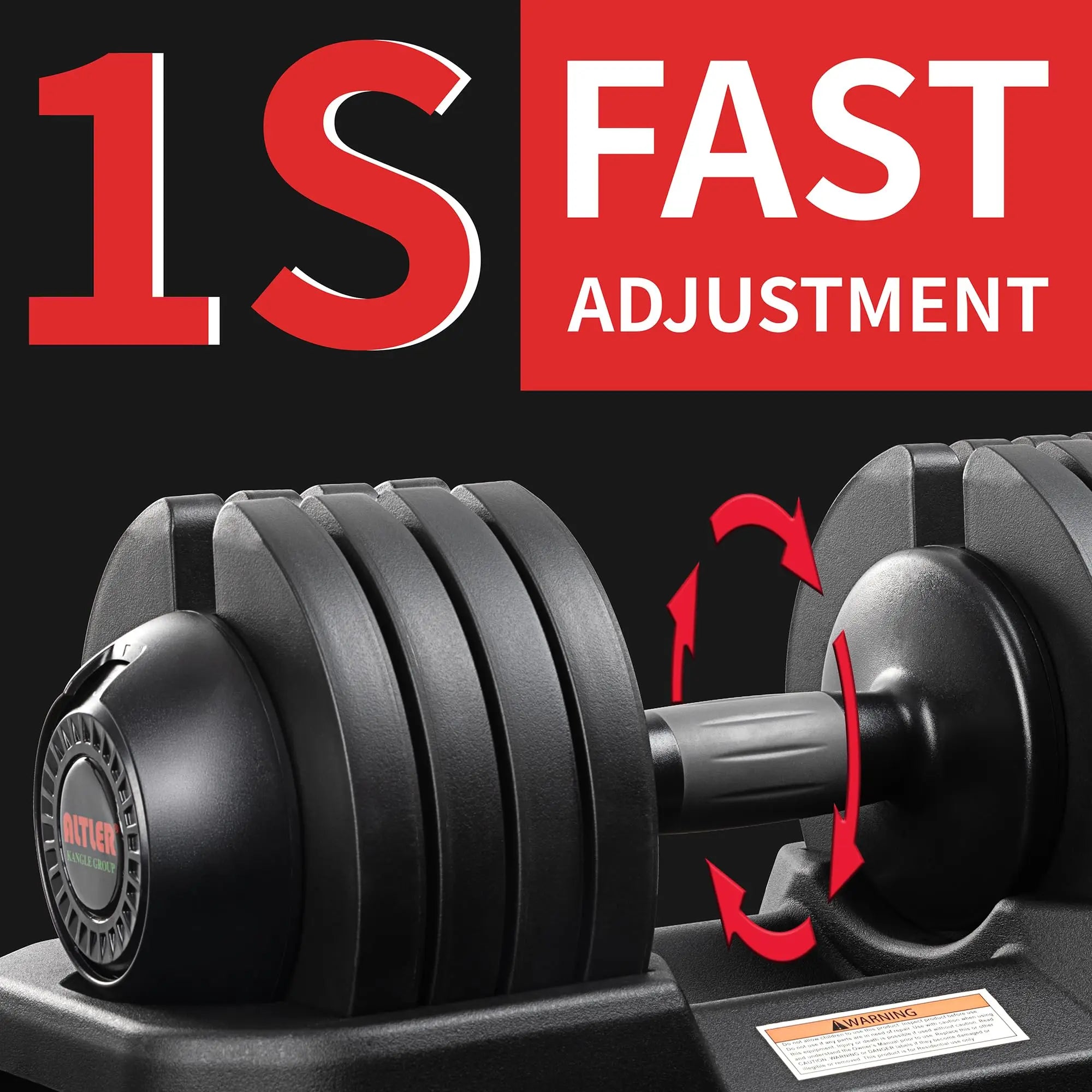 Rubber Coated Adjustable Dumbbells 25LBS/52LBS t