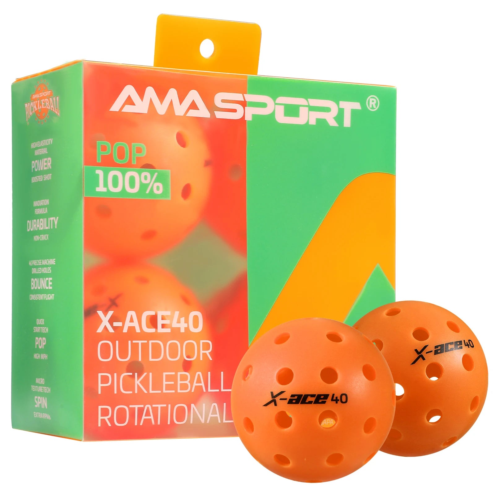 Pickleball Balls, USAPA Approved-High Bounce True Flight