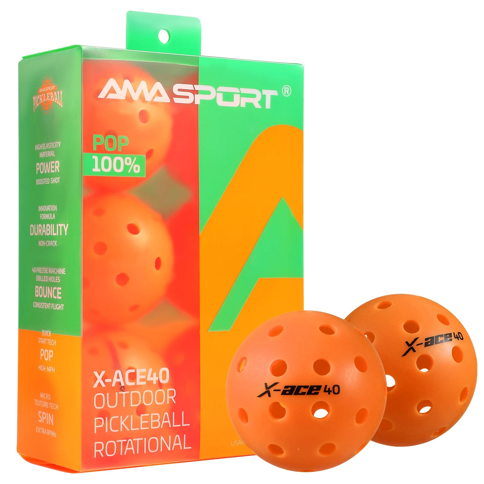 Pickleball Balls, USAPA Approved-High Bounce True Flight