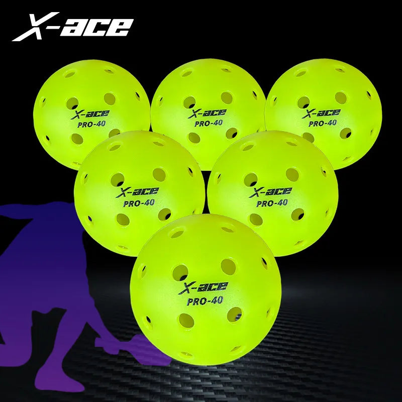 Pro Pickleball Balls, 12/24Pcs, High Visibility Green, High Bounce