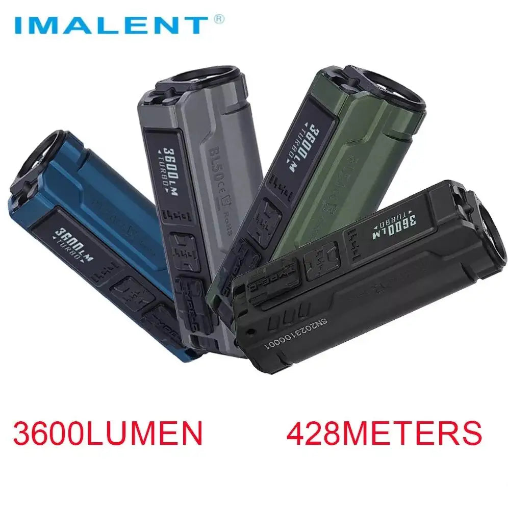 IMALENT BL50 EDC Tactical Flashlight 3600 Lumen Cree XHP50 HI LED Type-C Rechargeable Flashlights