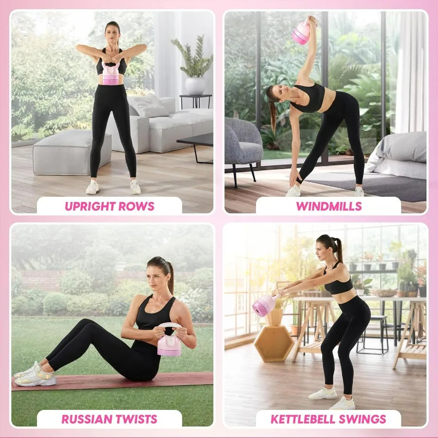 Kettlebell Sets - Adjustable Kettlebell Set for Strength Training