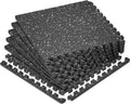 Extra-Thick 0.79'' Interlocking Gym Floor Mats, 6-Piece Set