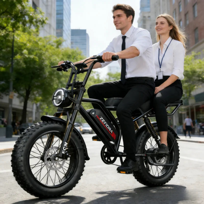 Cheap 14 20 inch Electric fat bike 1000w 2000w 30-50MPH 30-60Miles Adjustable front brake seat,