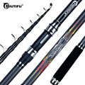 BIUTIFU Telescopic Surf Fishing Rod 30T Carbon Spinning 3.5lbs Power