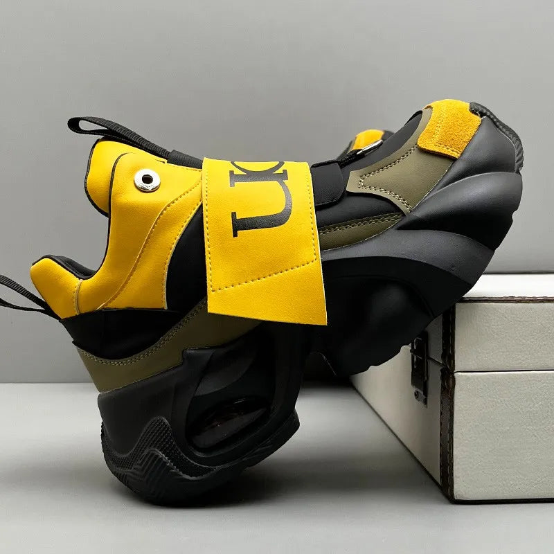 large-size thick-soled anti-slip couple sports shoes