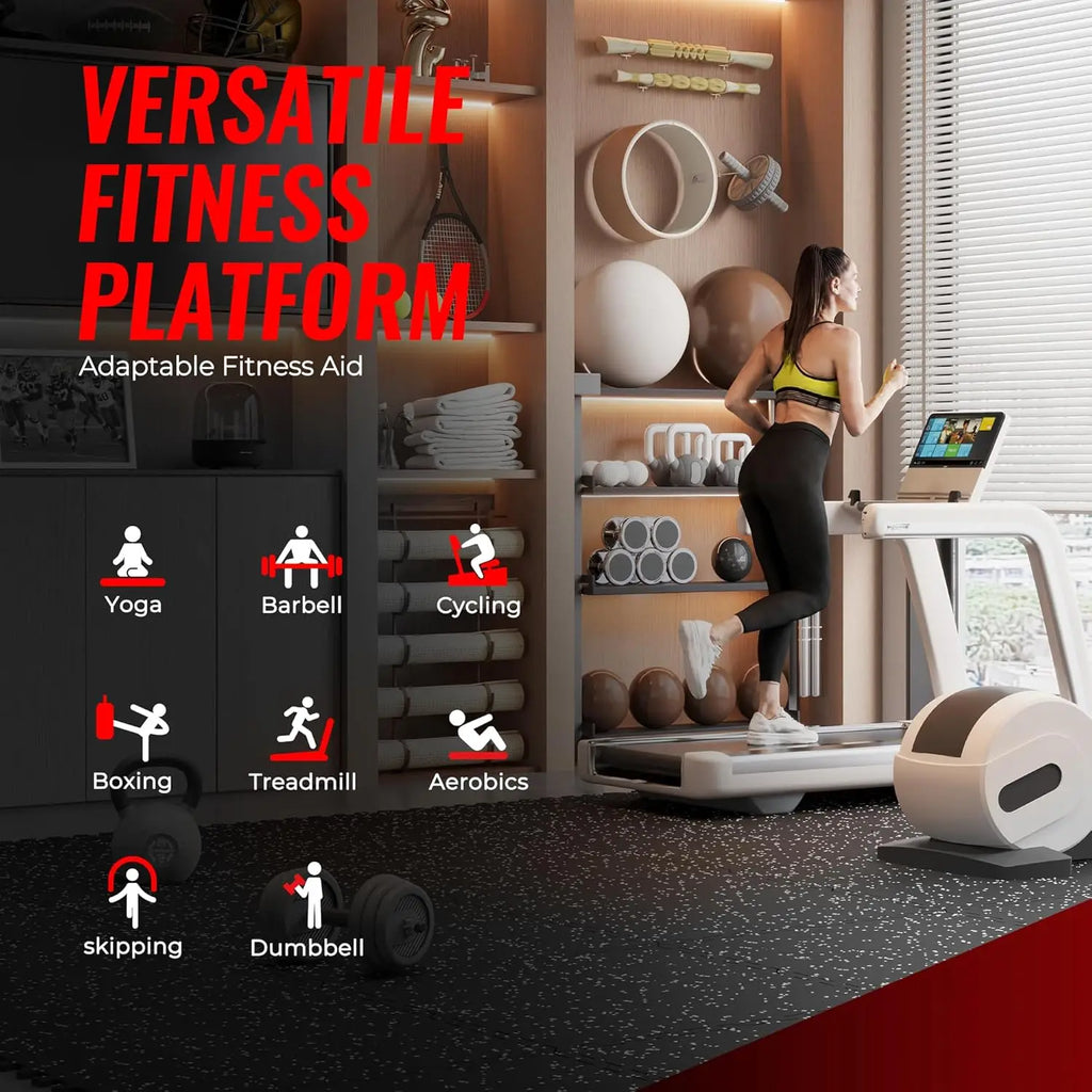 Extra-Thick 0.79'' Interlocking Gym Floor Mats, 6-Piece Set