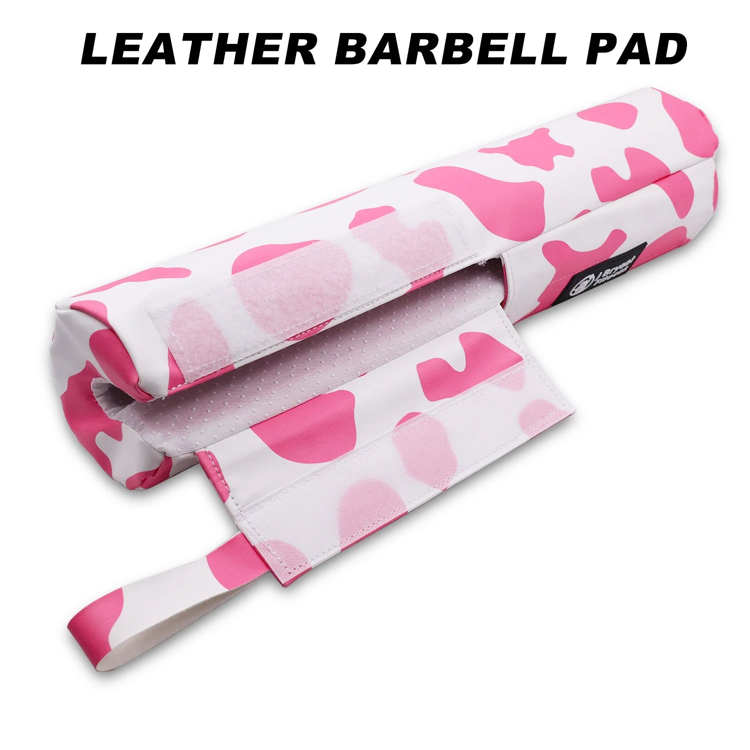 Cow Print Barbell Squat Pad Thick Foam PU Leather Padding for Neck Shoulder