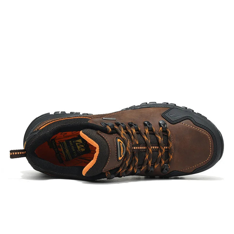 Cowhide Outdoor Men Hiking Shoes women Tactical boots