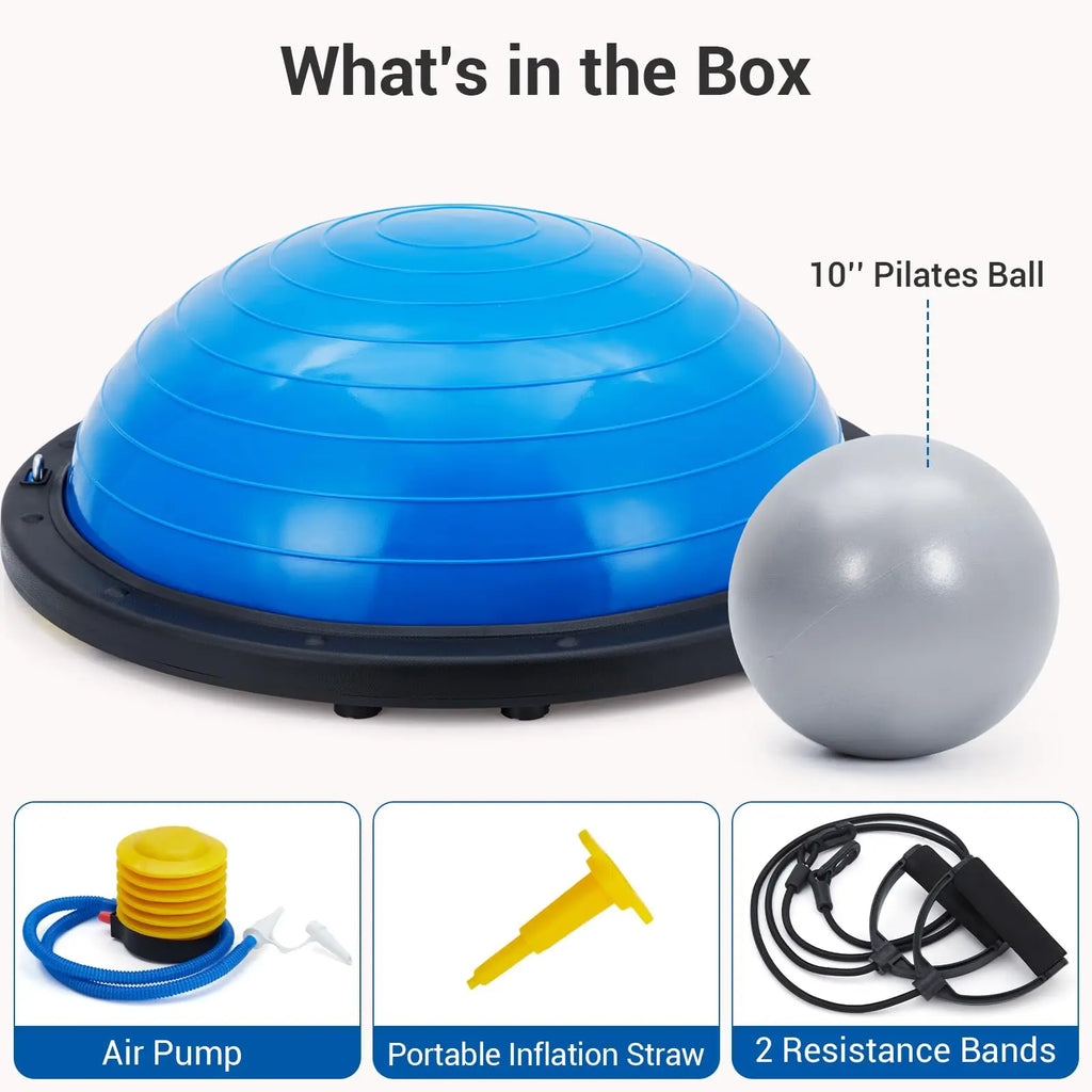 1600 Lbs. Inflatable Half Exercise Ball Balance Trainer