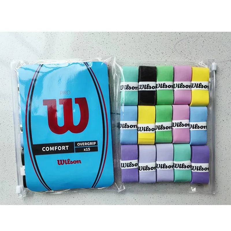 15PCS Wilson Tennis Racket Over grip Sweat Band