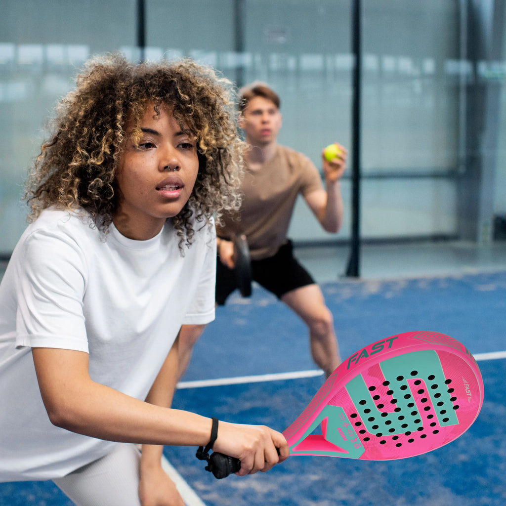 INSUM Paddle Racket Carbon Fiber Surface with EVA Memory Flex Foam Core