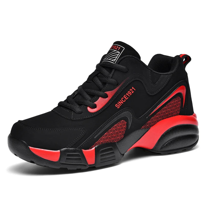 Thick Bottom Men's Sports Shoes Anti-Slippery Athletic Shoes