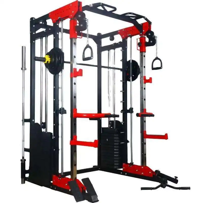 YTYIN Indoor Gym Equipment Multi-Functional Trainer Smith Machine Barbell Weight Lifting Power Rack