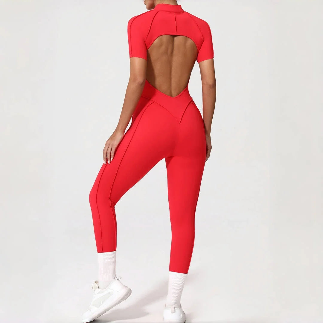 Women's Backless Hip Lift Yoga Jumpsuit