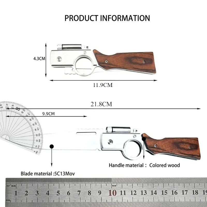 AK47 Pocket Folding Knife Tactical For Camping Hunting Survival