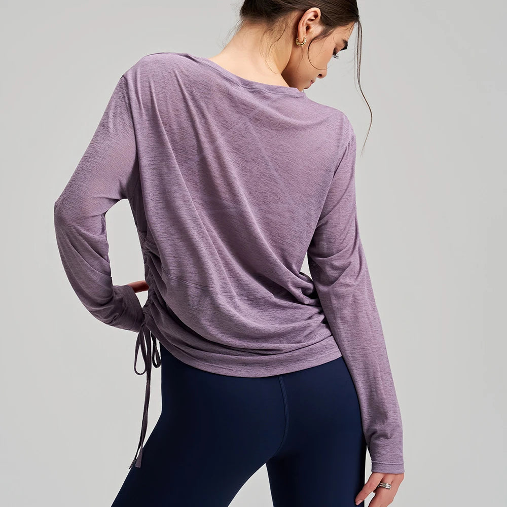 Women's Yoga Cover Up Shirt Long Sleeve